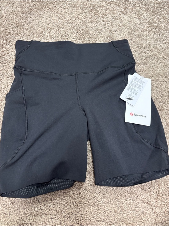 lululemon athletica Pants - lululemon Fast and Free Black high rise shorts with Side Pockets